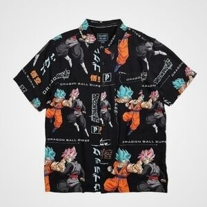 Primitive Dragon Ball Super Shirt Mens Goku Black Rose All Over Print Black XL